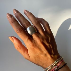 Bold Designer Sterling Silver ring size 7